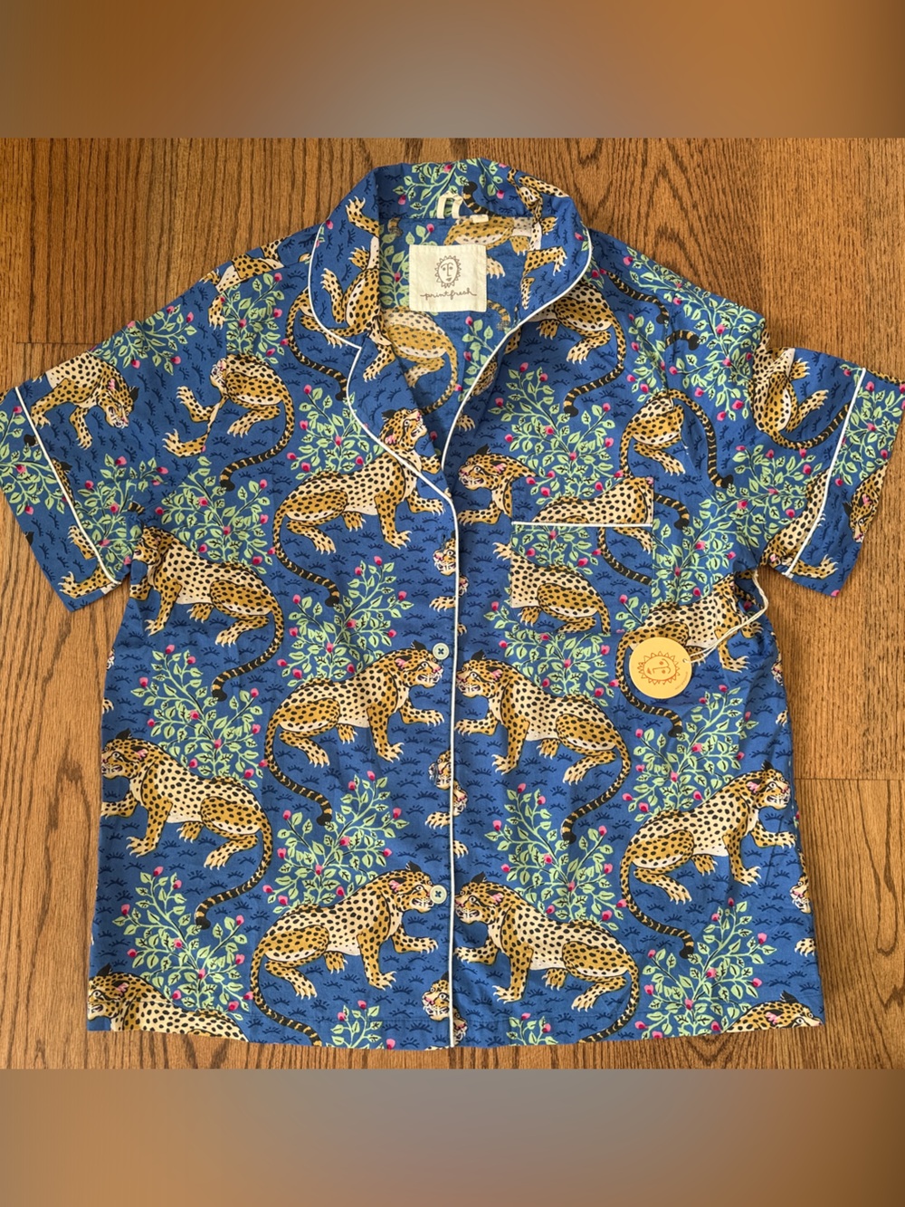 Printfresh Bagheera Short Sleep Set in Sapphire